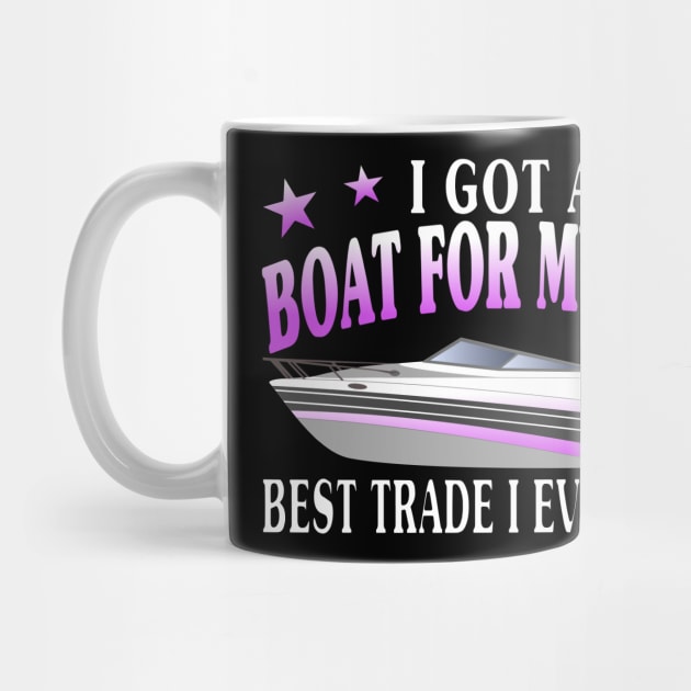 Boat Captain Wife Yacht Boater Motorboat by Monstershirts